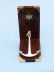 Solid Brass and Wood Anchor Book Ends - 1