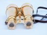 Captains Solid Brass Binoculars with Leather Case 6 - 4
