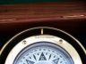 Antique Brass Gimbal Compass w- Rosewood Box 9 - 1