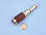 Deluxe Class Solid Brass - Wood Scouts Spyglass Telescope 7 w- Rosewood Box - 4