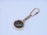 Solid Brass Compass Key Chain 5 - 5