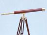 Floor Standing Brass - Wood Harbor Master Telescope 60  - 5