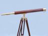 Floor Standing Brass - Wood Harbor Master Telescope 60  - 7