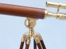 Brass Telescope on Stand 28 - Wood - 2