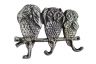Rustic Silver Cast Iron Owl Wall Hooks 9 - 3