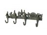 Antique Seaworn Bronze Cast Iron Wall Mounted Starfish with Seahorse Hooks 12 - 3