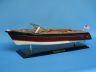 Wooden Chris Craft Runabout Model Speedboat 20 - 1