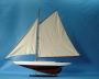 Wooden Americas Cup Contender Model Sailboat Decoration 40 - 8