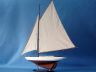 Wooden Americas Cup Contender Model Sailboat Decoration 40 - 2
