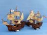 Wooden Santa Maria, Nina and Pinta Model Ship Set - 10
