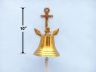 Brass Plated Hanging Anchor Bell 10 - 1
