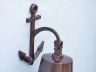 Antique Copper Hanging Anchor Bell 16 - 3