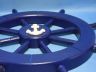 Dark Blue Decorative Ship Wheel with Anchor 18 - 3
