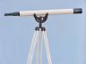 Floor Standing Oil-Rubbed Bronze-White Leather Anchormaster Telescope 65 - 7