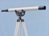 Floor Standing Oil-Rubbed Bronze-White Leather Anchormaster Telescope 65 - 4