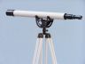 Floor Standing Oil-Rubbed Bronze-White Leather Anchormaster Telescope 65 - 8