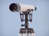 Floor Standing Oil-Rubbed Bronze-White Leather Anchormaster Telescope 65 - 7