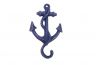 Rustic Dark Blue Cast Iron Anchor Hook 5 - 2