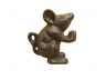 Set of 2 - Cast Iron Mouse Book Ends 5 - 5