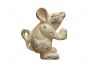 Set of 2 - Whitewashed Cast Iron Mouse Book Ends  5 - 4