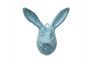 Rustic Dark Blue Whitewashed Cast Iron Decorative Rabbit Hook 5 - 1