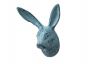 Rustic Dark Blue Whitewashed Cast Iron Decorative Rabbit Hook 5 - 3