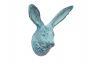 Rustic Dark Blue Whitewashed Cast Iron Decorative Rabbit Hook 5 - 5
