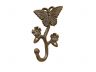 Cast Iron Butterfly With Flowers Hook 5 - 1