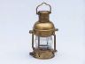 Antique Brass Anchor Oil Lantern 15 - 6