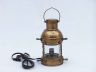 Antique Brass Anchor Electric Lantern 12 - 6