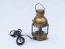 Antique Brass Anchor Electric Lantern 12 - 2