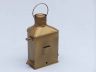 Antique Brass Masthead Oil Lamp 12 - 3
