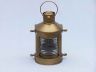 Antique Brass Masthead Oil Lamp 12 - 7