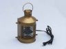Antique Brass Masthead Electric Lamp 12  - 1