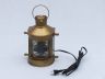 Antique Brass Masthead Electric Lamp 12  - 8
