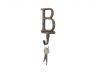 Rustic Copper Cast Iron Letter B Alphabet Wall Hook 6 - 6