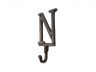 Rustic Copper Cast Iron Letter N Alphabet Wall Hook 6 - 2