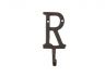 Rustic Copper Cast Iron Letter R Alphabet Wall Hook 6 - 1