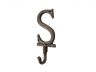 Rustic Copper Cast Iron Letter S Alphabet Wall Hook 6 - 2