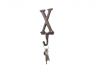 Rustic Copper Cast Iron Letter X Alphabet Wall Hook 6 - 6