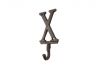 Rustic Copper Cast Iron Letter X Alphabet Wall Hook 6 - 2