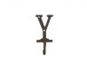 Rustic Copper Cast Iron Letter Y Alphabet Wall Hook 6 - 1