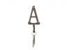 Rustic Copper Cast Iron Letter A Alphabet Wall Hook 6 - 5