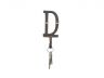 Rustic Copper Cast Iron Letter D Alphabet Wall Hook 6 - 5