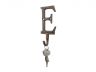 Rustic Copper Cast Iron Letter E Alphabet Wall Hook 6 - 6