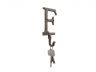 Rustic Copper Cast Iron Letter F Alphabet Wall Hook 6 - 4