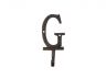 Rustic Copper Cast Iron Letter G Alphabet Wall Hook 6 - 1