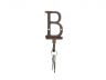 Rustic Copper Cast Iron Letter B Alphabet Wall Hook 6 - 5