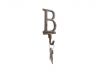 Rustic Copper Cast Iron Letter B Alphabet Wall Hook 6 - 4
