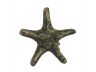 Antique Gold Cast Iron Decorative Starfish 4.5 - 2
